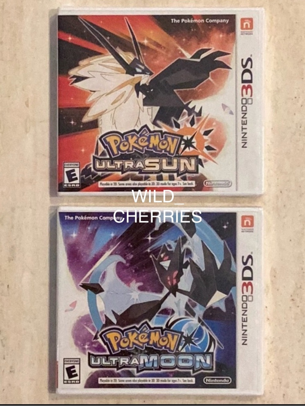 New Pokemon Ultra Sun Nintendo 3DS Game & Pokemon Ultra Moon 3DS Games Sealed